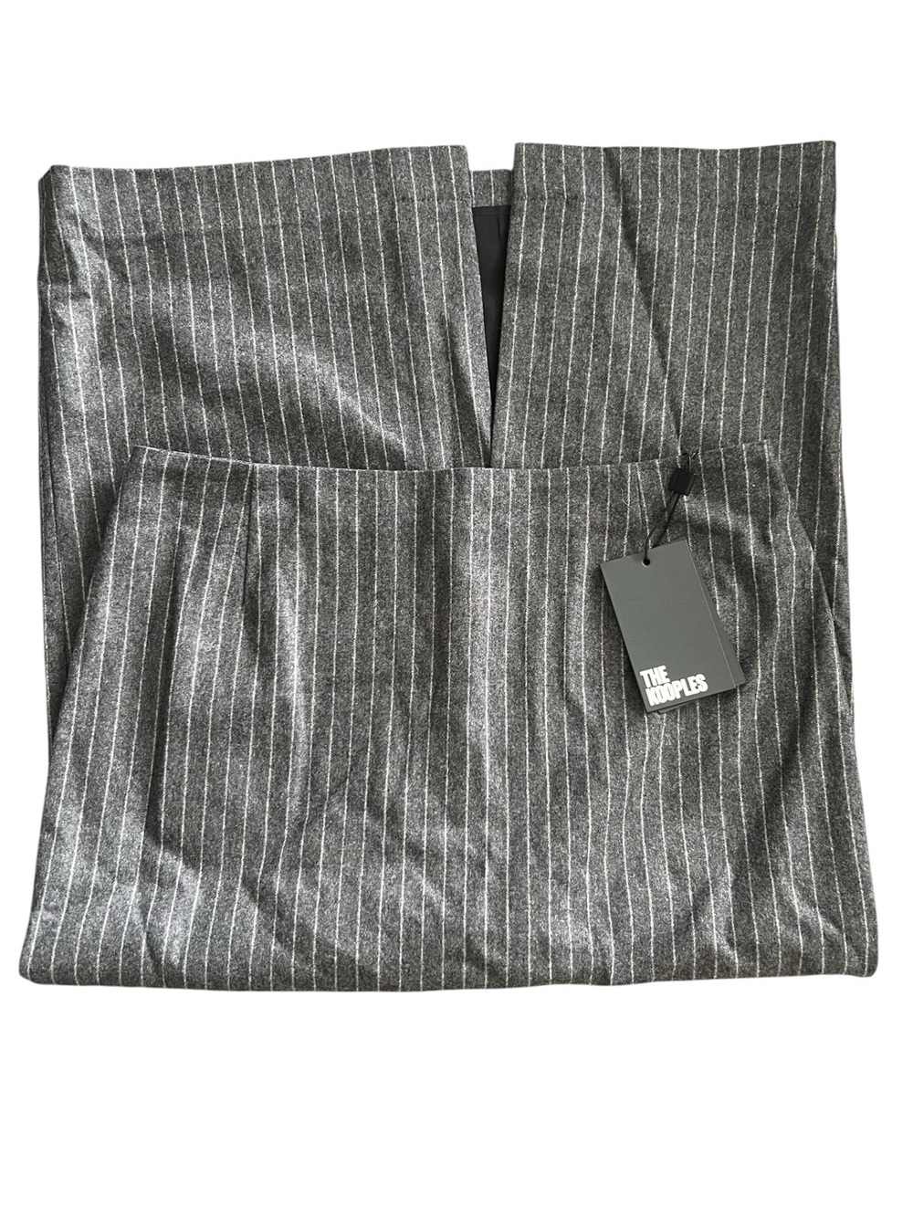THE KOOPLES Cashmere-Wool Pinstripe Pencil Skirt Sz 3 - Picture 8 of 10